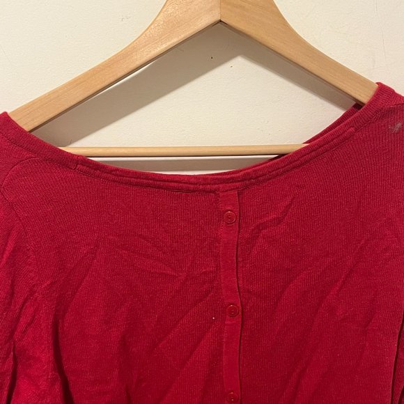 TORRID | Women's Cashmere Blend Sweater Red Black Size 14/16 - Picture 6 of 8